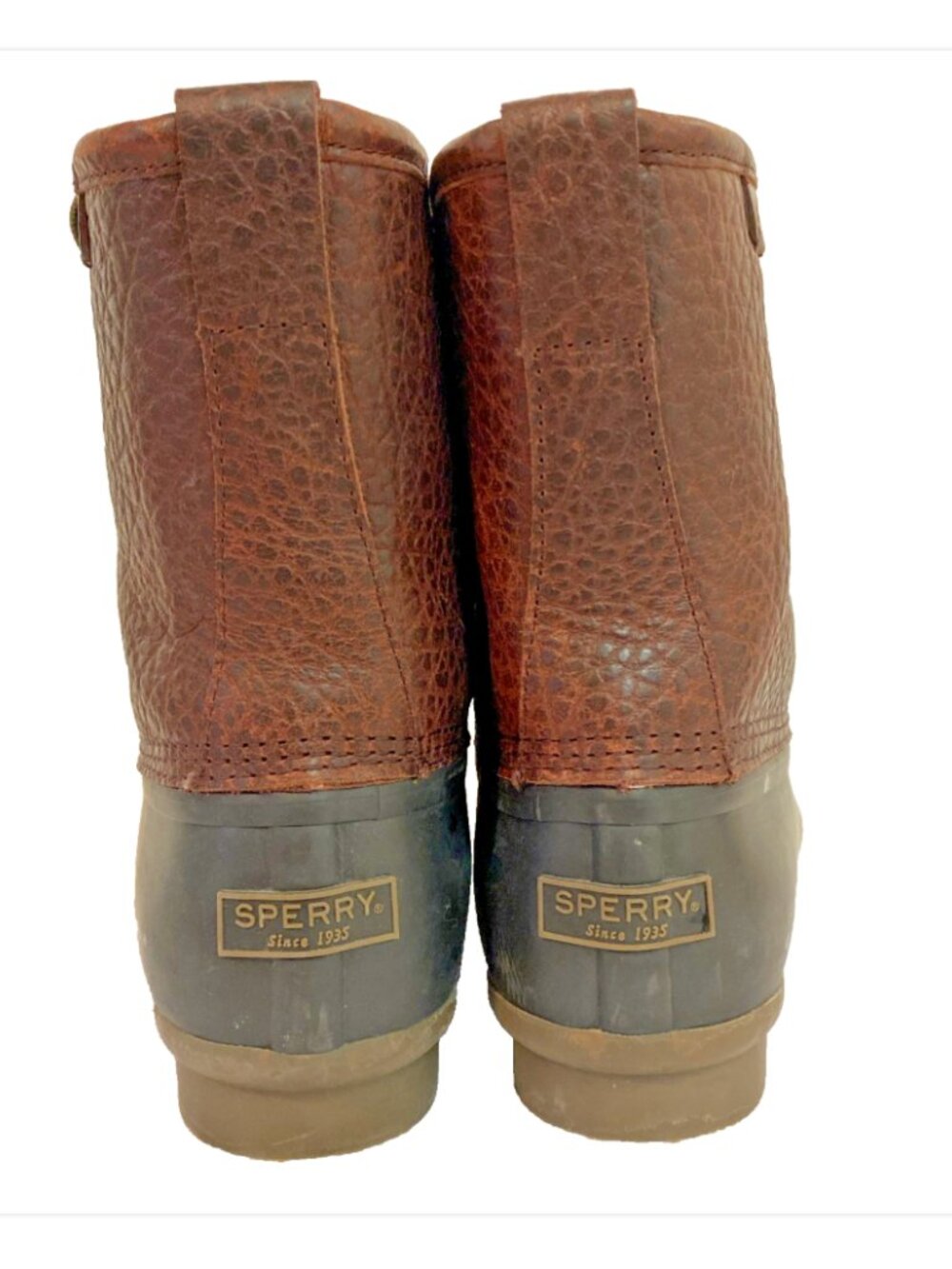 Sperry Top-Sider Men's 11 Duck Boots Amaretto Black 11 Waterproof Preppy Coastal - Picture 6 of 15